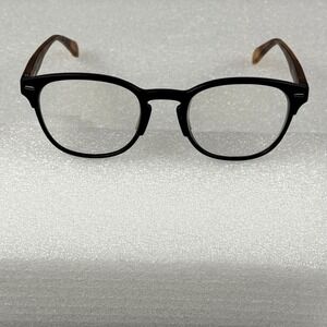 Marchon NYC M-3802 001 Black Tortoise Round Eyeglasses Frames 49-20-145 Italy